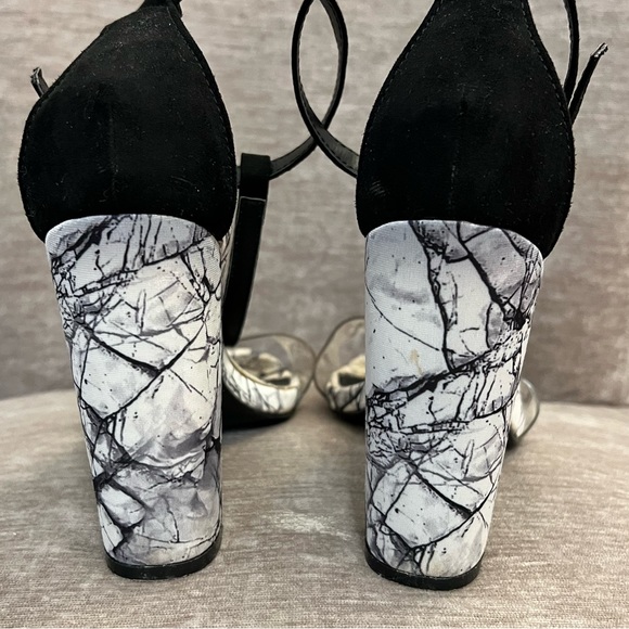 “Missguided” Marble Block Heeled Sandals - Picture 10 of 10